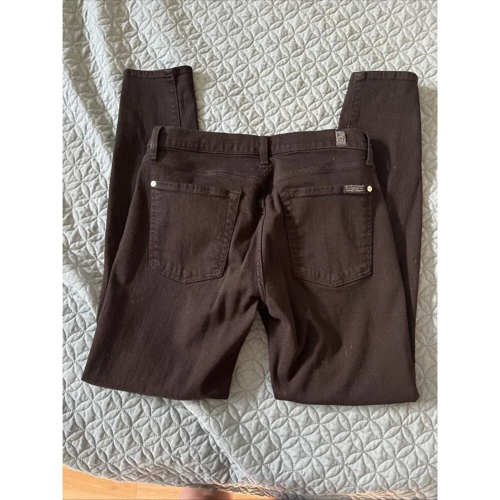 Seven 7 For All Mankind Skinny Jeans Size 29 Black
